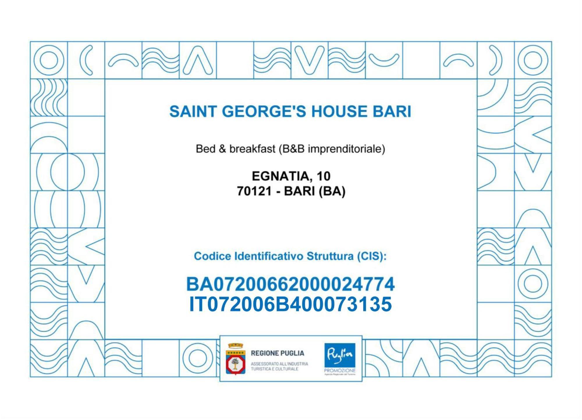 Ferienwohnung Saint George'S House Bari Exterior foto